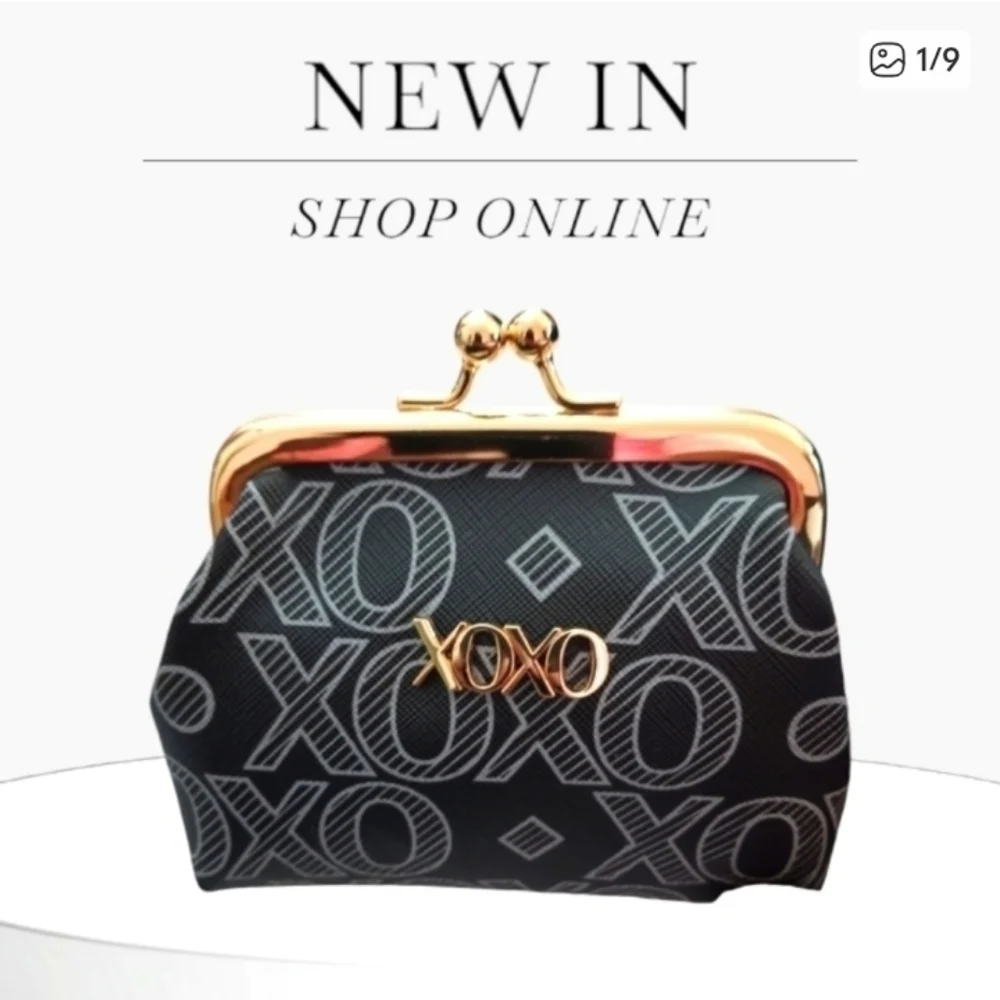 XOXO Y2K Logo Kiss Lock Multi Coin Purse